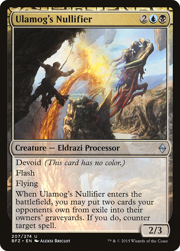 Ulamog's Nullifier (BFZ-207) (Foil)