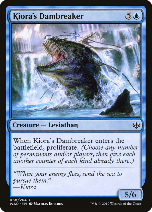 Kiora's Dambreaker (WAR-058) (Foil)