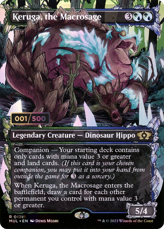 Keruga, the Macrosage (MUL-178Z) (Showcase) (Borderless) (Foil) (Serialized)