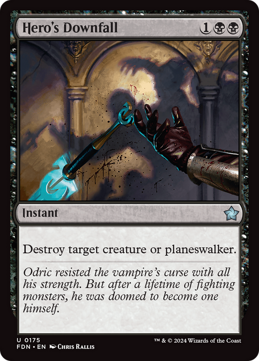 Hero's Downfall (FDN-175) (Foil)