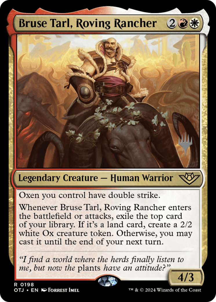 Bruse Tarl, Roving Rancher (PPOTJ-198P) (Foil)