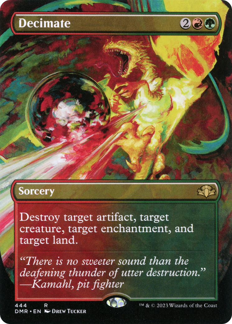 Decimate (DMR-444) (Borderless) (Foil)
