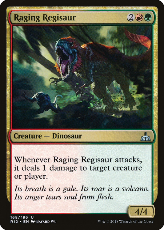 Raging Regisaur (RIX-168) (Foil)