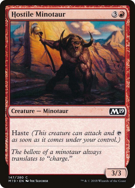 Hostile Minotaur (M19-147) (Foil)