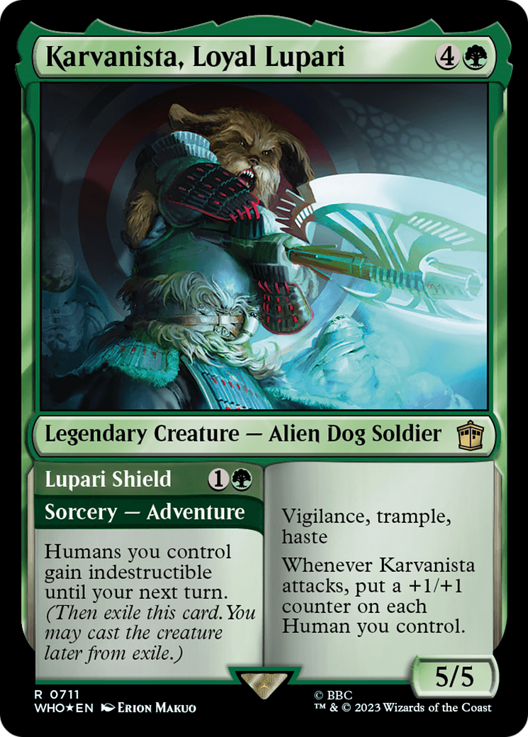 Karvanista, Loyal Lupari // Lupari Shield (WHO-711) (Surge Foil)