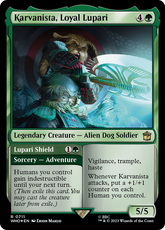 Karvanista, Loyal Lupari // Lupari Shield (WHO-711) (Surge Foil)