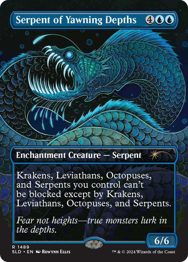 Serpent of Yawning Depths (SLD-1489) (Borderless)