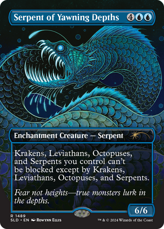 Serpent of Yawning Depths (SLD-1489) (Borderless)