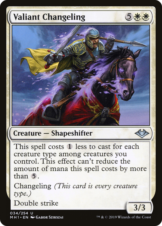 Valiant Changeling (MH1-034) (Foil)