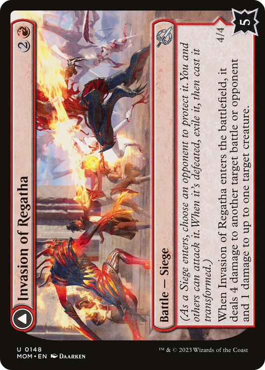 Invasion of Regatha // Disciples of the Inferno (MOM-148) (Foil)