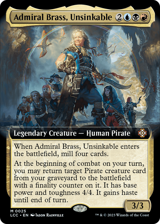 Admiral Brass, Unsinkable (LCC-025) (Extended Art)