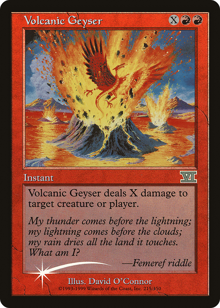 Volcanic Geyser (FNM-004) (Foil)