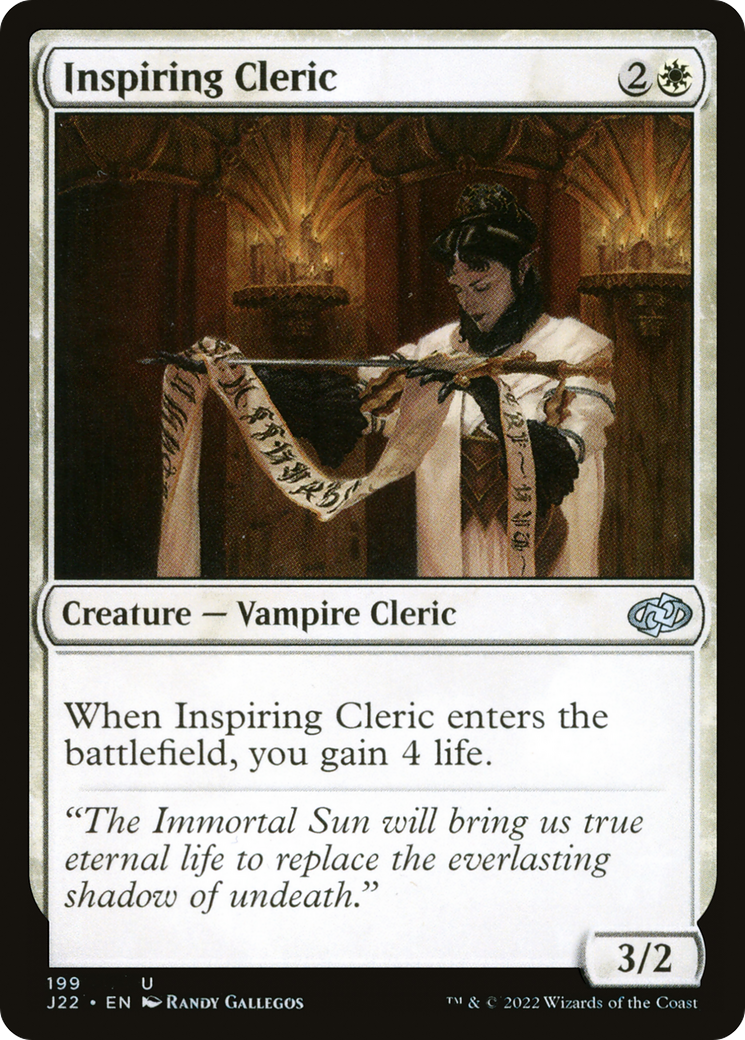 Inspiring Cleric (J22-199)