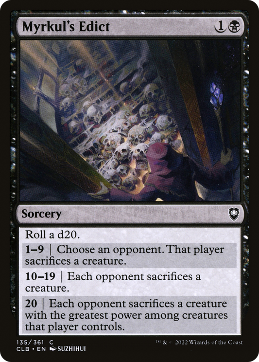 Myrkul's Edict (CLB-135) (Foil)