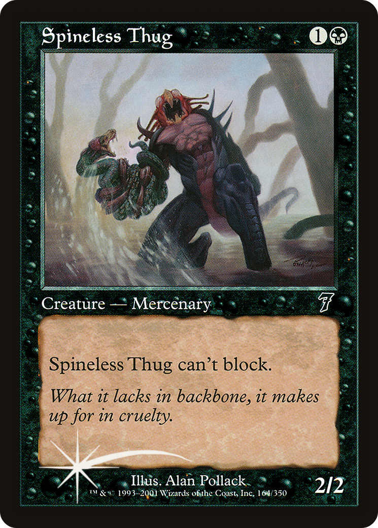 Spineless Thug (7ED-164★) (Foil)