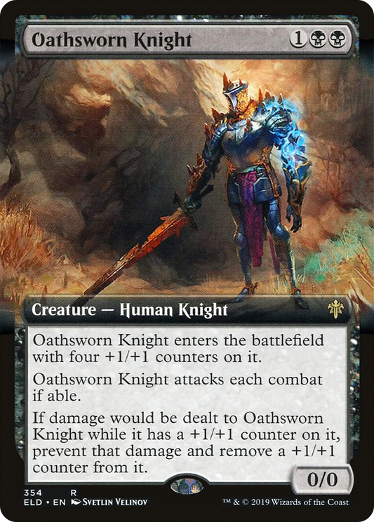 Oathsworn Knight (ELD-354) (Extended Art)