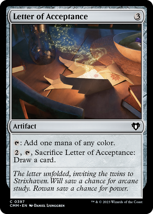 Letter of Acceptance (CMM-397) (Foil)