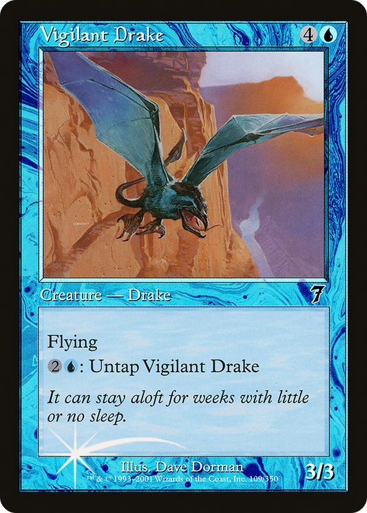 Vigilant Drake (7ED-109★) (Foil)