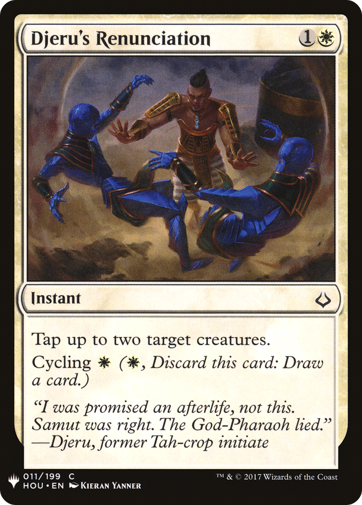 Djeru's Renunciation (LIST-HOU-11)