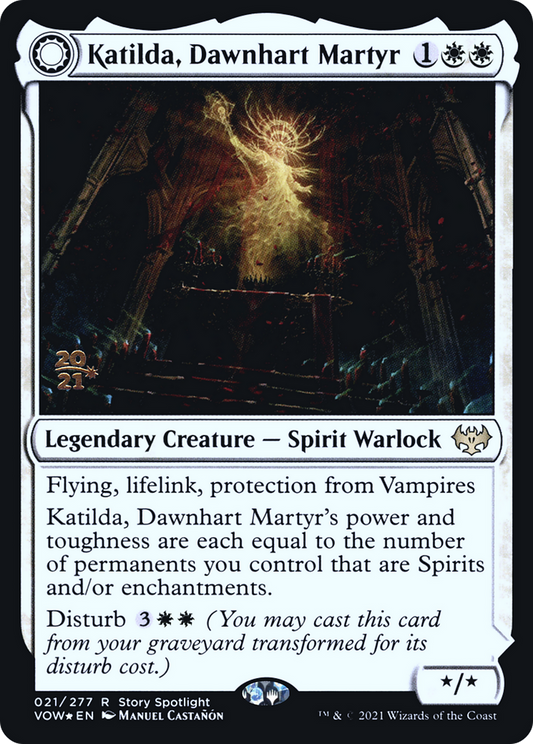 Katilda, Dawnhart Martyr // Katilda's Rising Dawn (PRE-21S) (Foil)