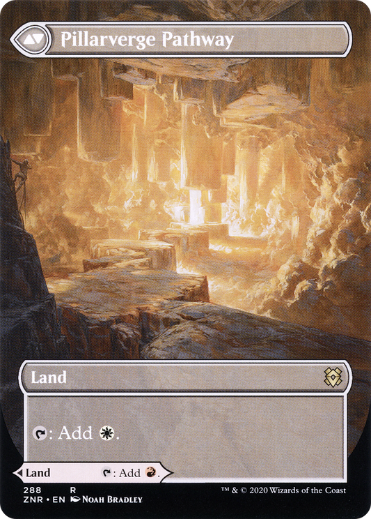 Needleverge Pathway // Pillarverge Pathway (ZNR-288) (Showcase) (Borderless) (Foil)