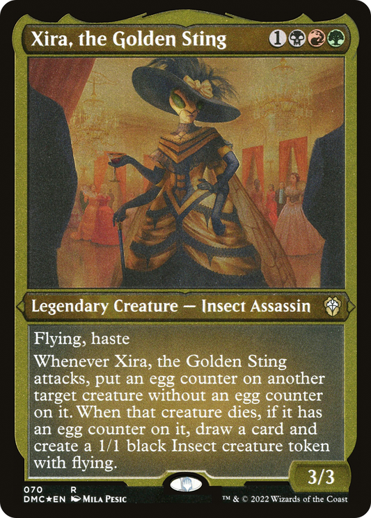 Xira, the Golden Sting (DMC-070) (Etched Foil)