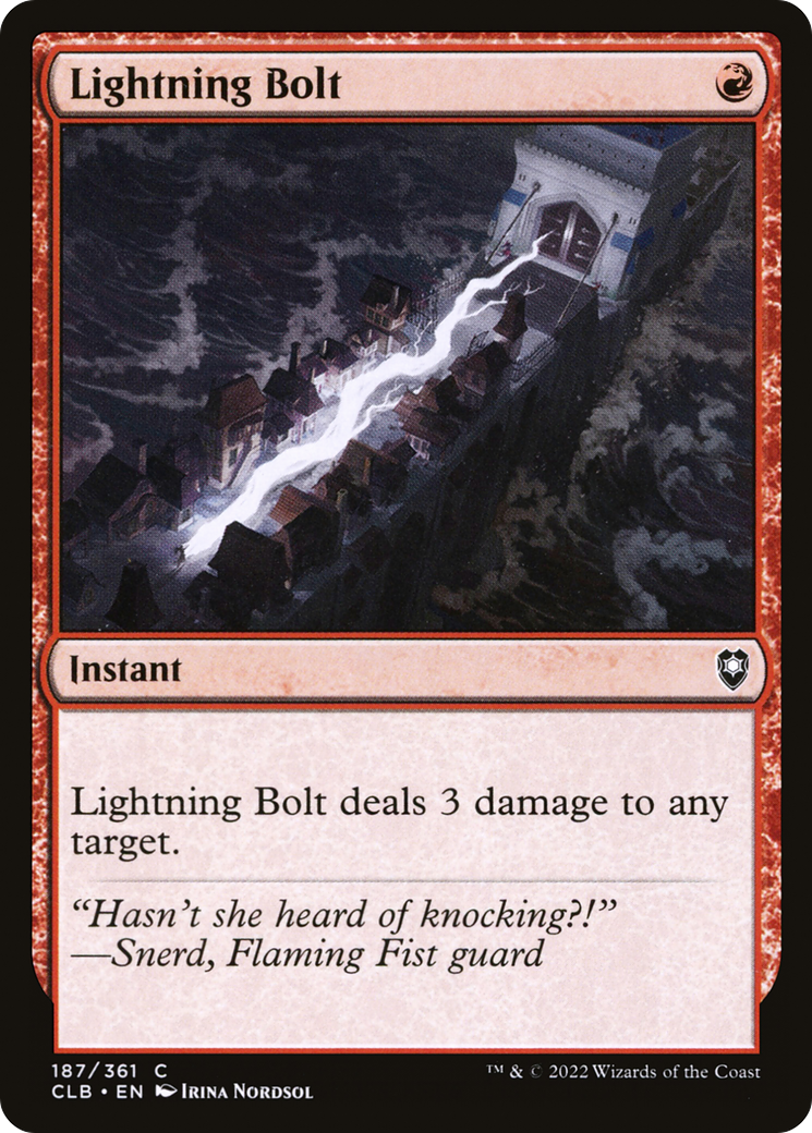 Lightning Bolt (CLB-187) (Foil)