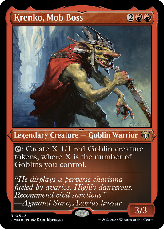 Krenko, Mob Boss (CMM-543) (Etched Foil)