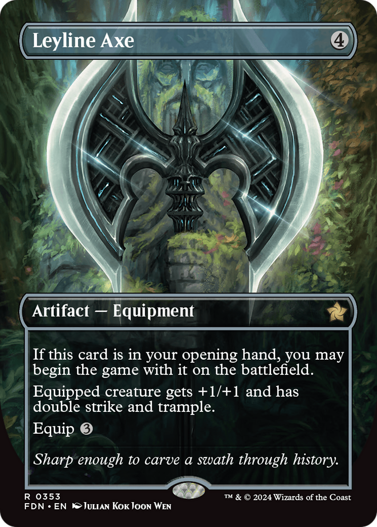 Leyline Axe (FDN-353) (Borderless) (Foil)