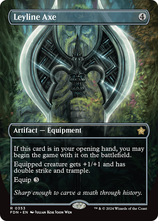 Leyline Axe (FDN-353) (Borderless) (Foil)