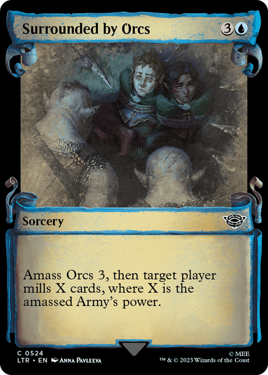 Surrounded by Orcs (LTR-524) (Showcase) (Scroll) (Foil)