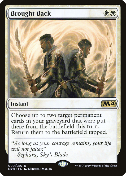 Brought Back (M20-009)