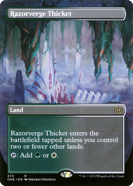 Razorverge Thicket (ONE-373) (Borderless) (Foil)