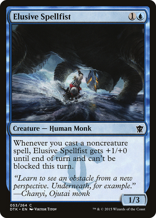 Elusive Spellfist (DTK-053) (Foil)