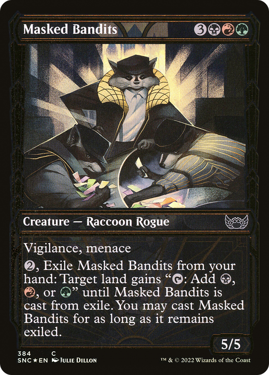 Masked Bandits (SNC-384) (Showcase) (Gilded Foil)
