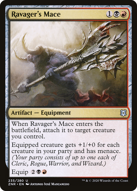Ravager's Mace (ZNR-235) (Foil)