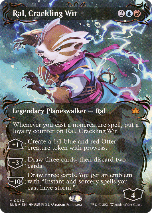 Ral, Crackling Wit (BLB-353) (Showcase) (Borderless) (Raised Foil)