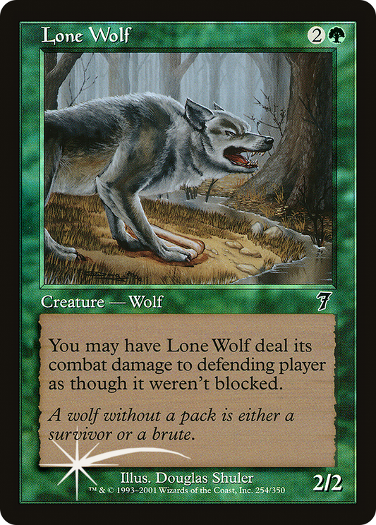 Lone Wolf (7ED-254★) (Foil)