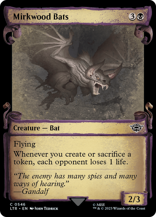 Mirkwood Bats (LTR-546) (Showcase) (Scroll)