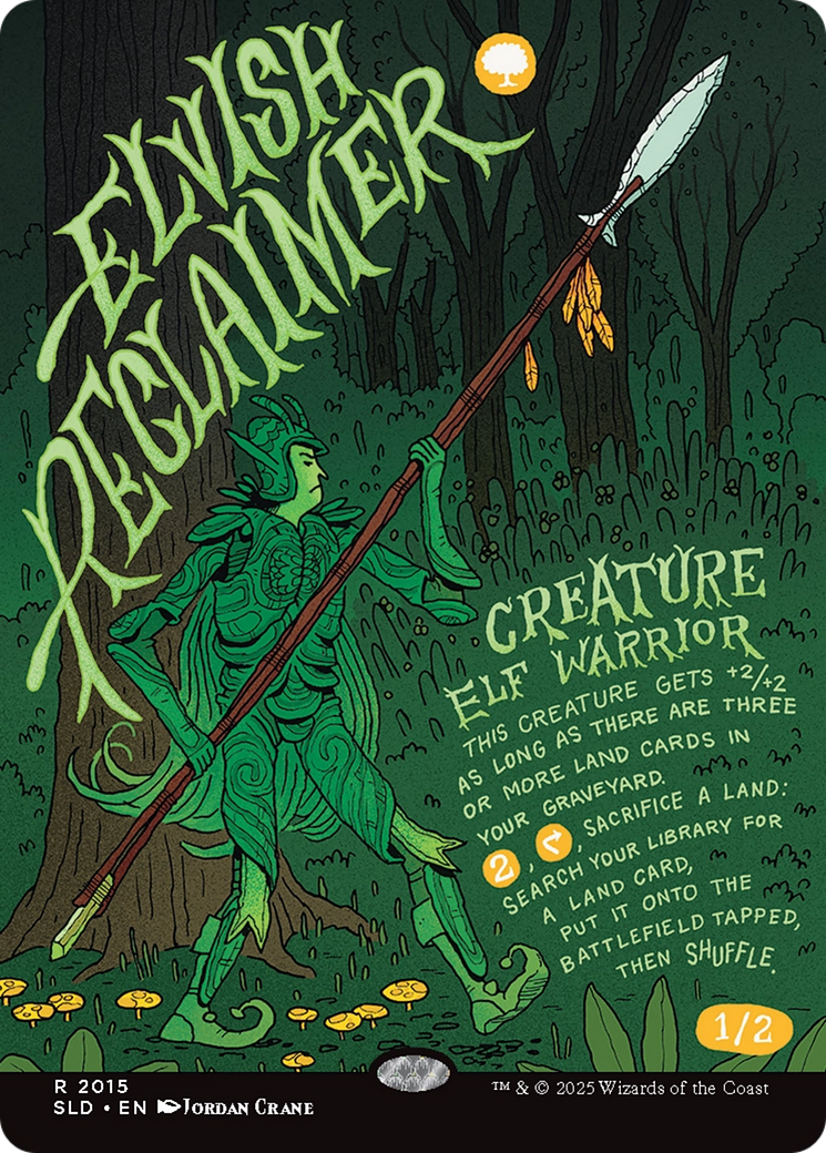 Elvish Reclaimer (SLD-2015) (Borderless)