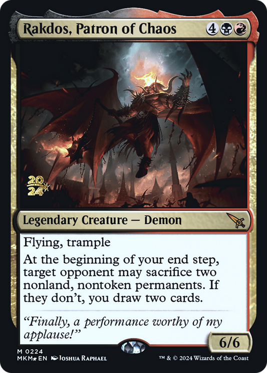 Rakdos, Patron of Chaos (PRE-224S) (Foil)