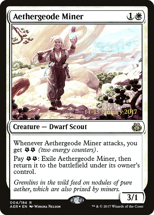 Aethergeode Miner (PRE-04S) (Foil)