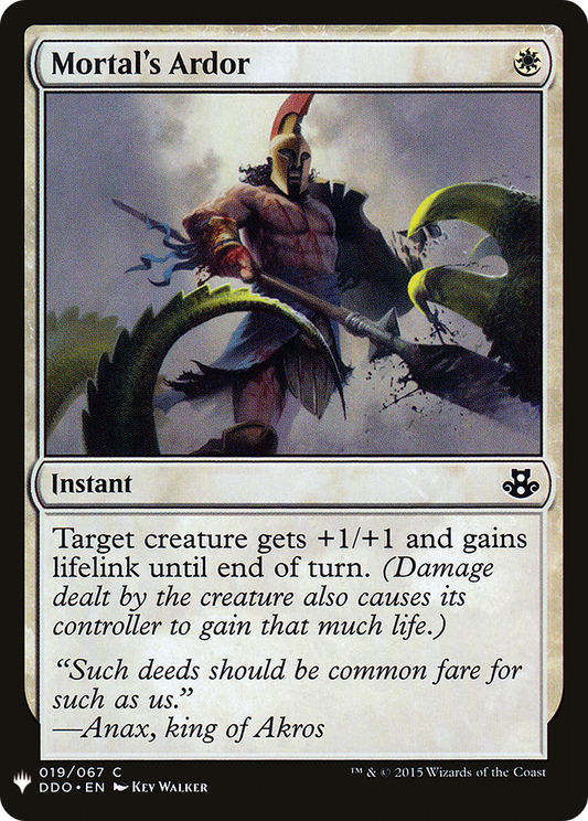 Mortal's Ardor (LIST-DDO-19)