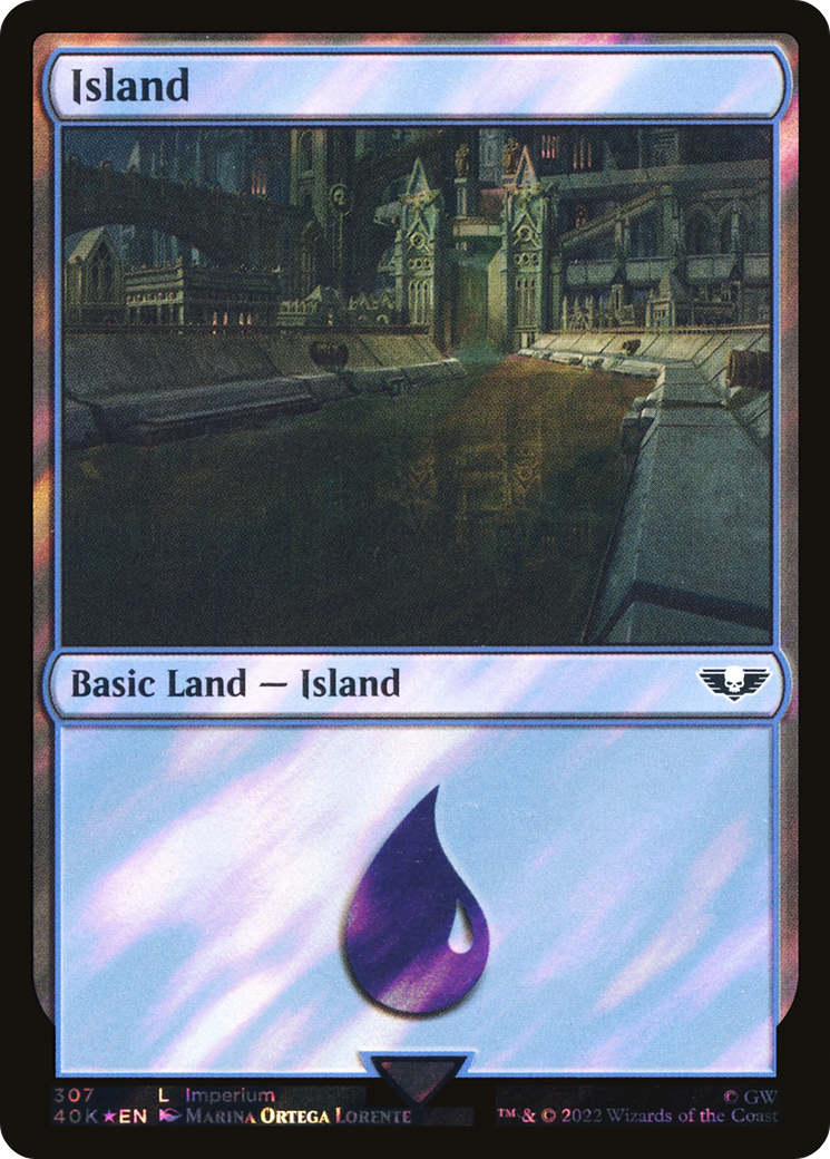 Island (40K-307★) (Surge Foil)