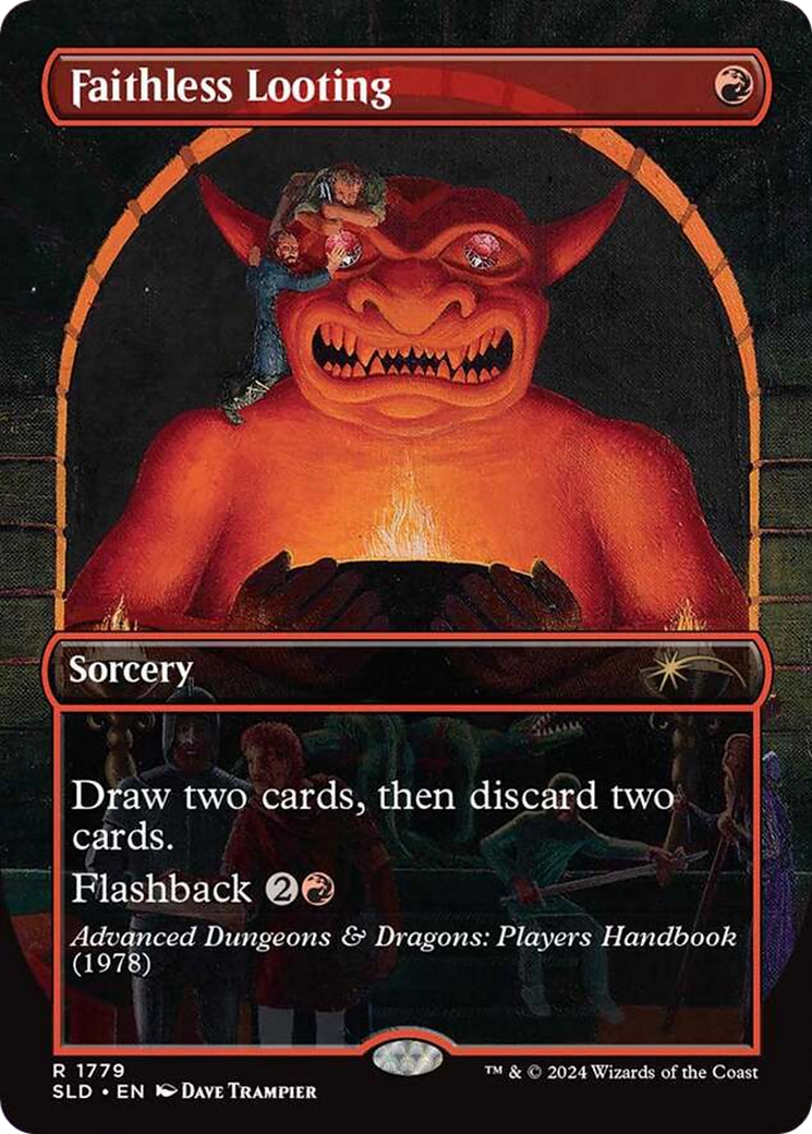 Faithless Looting (SLD-1779) (Borderless)