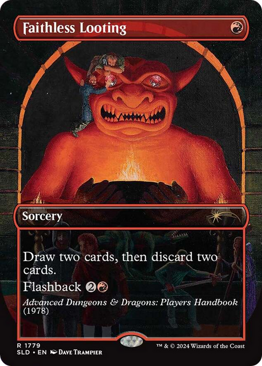 Faithless Looting (SLD-1779) (Borderless)