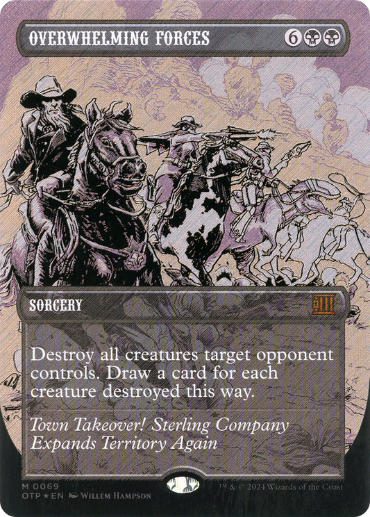 Overwhelming Forces (OTP-069) (Borderless) (Textured Foil)