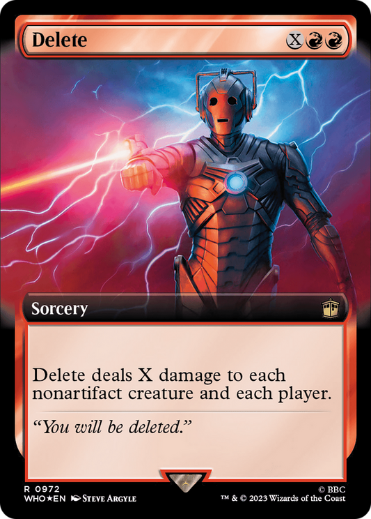 Delete (WHO-972) (Extended Art) (Surge Foil)