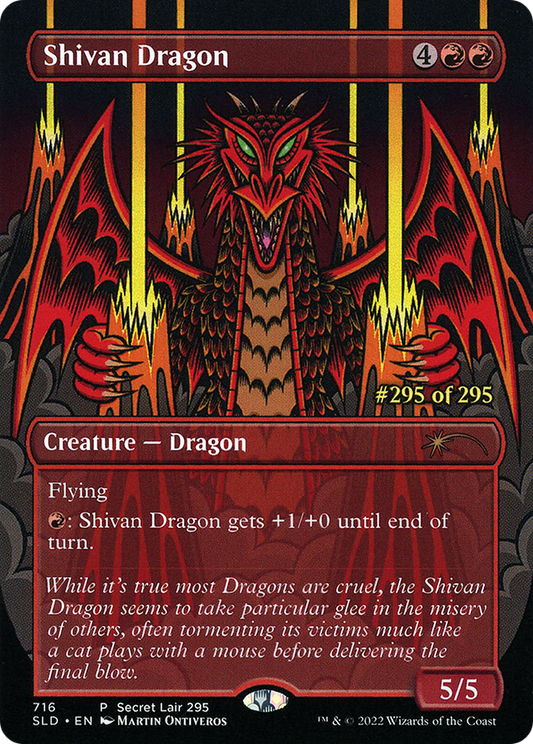Shivan Dragon (SLD-716) (Borderless)