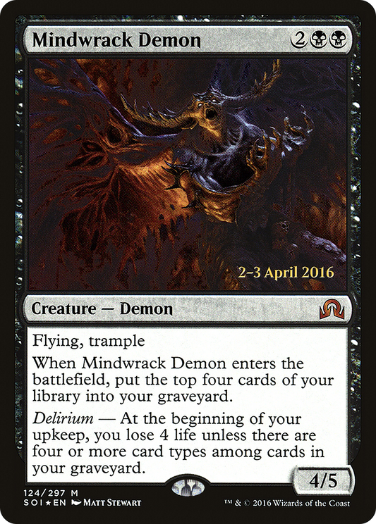 Mindwrack Demon (PRE-124S) (Foil)